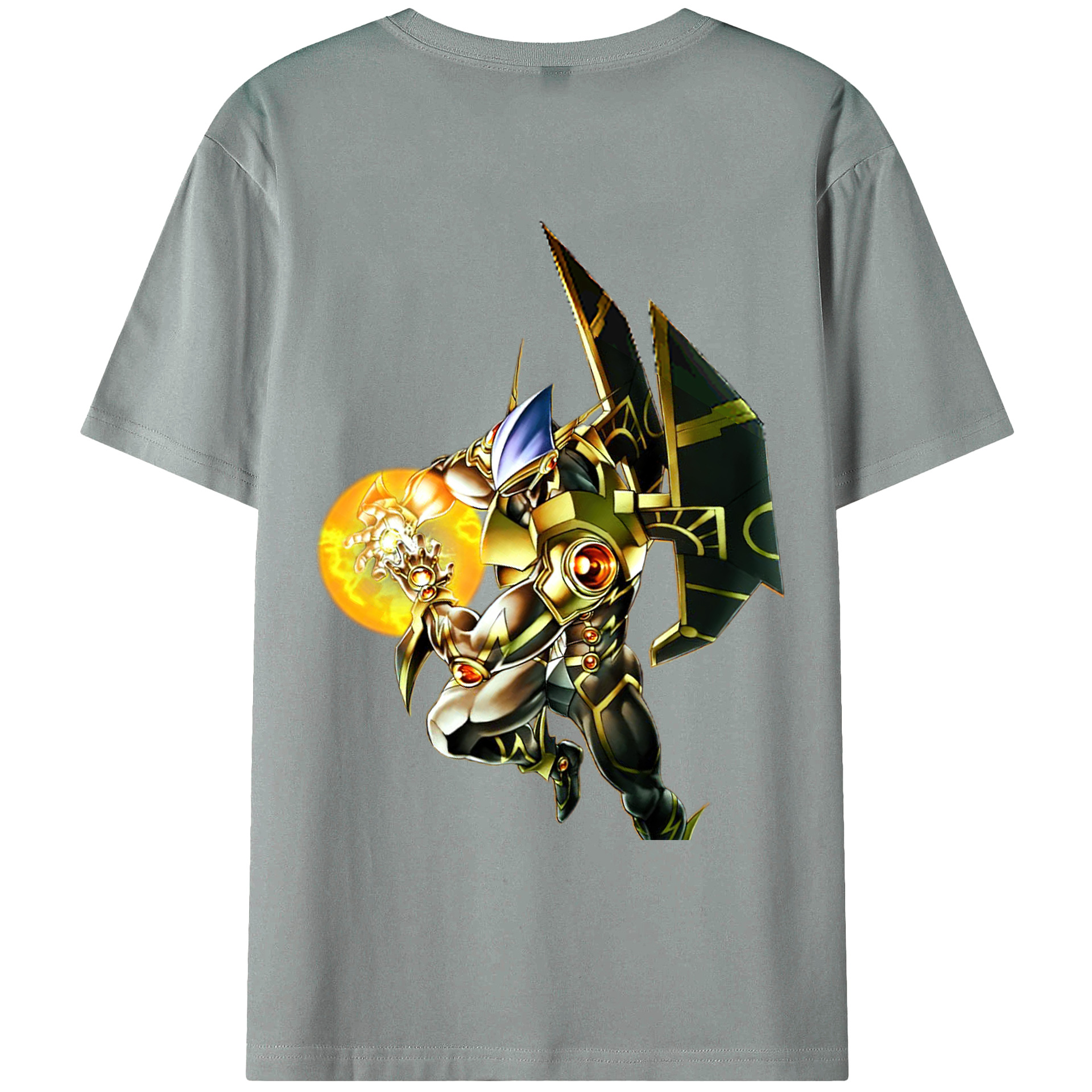 （画像用） 遊☆戯☆王 Yu-Gi-Oh! 綿100％ メンズ半袖Tシャツ（バックプリント） 通気性